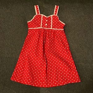 🖤Hanna Andersson red pattern sundress youth🖤